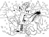 A coloring page of sesame street